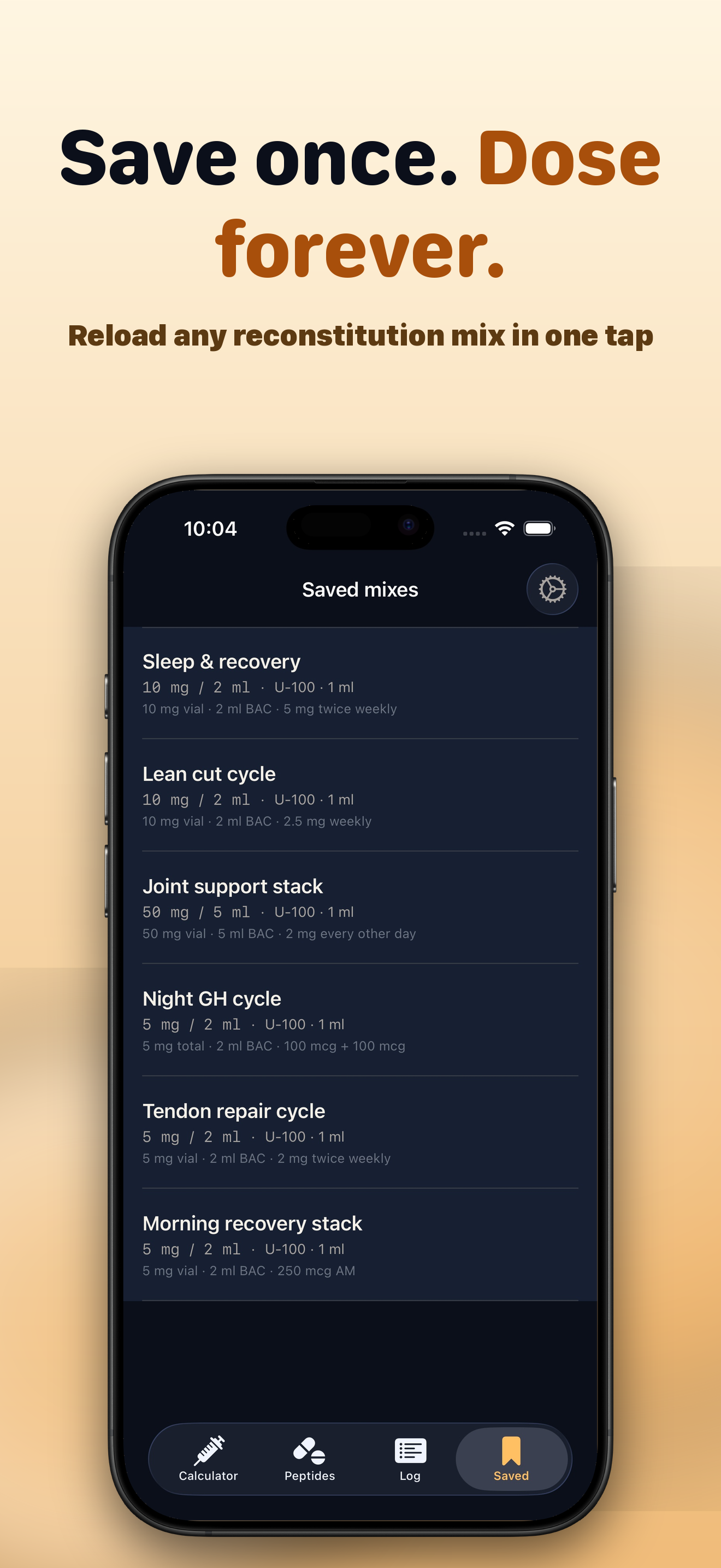 Peptly Protocols screen